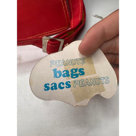 Vintage Peanuts Backpack Woodstock Snoopy Charlie Brown Satchel Canvas Bag. - Picture 6 of 12